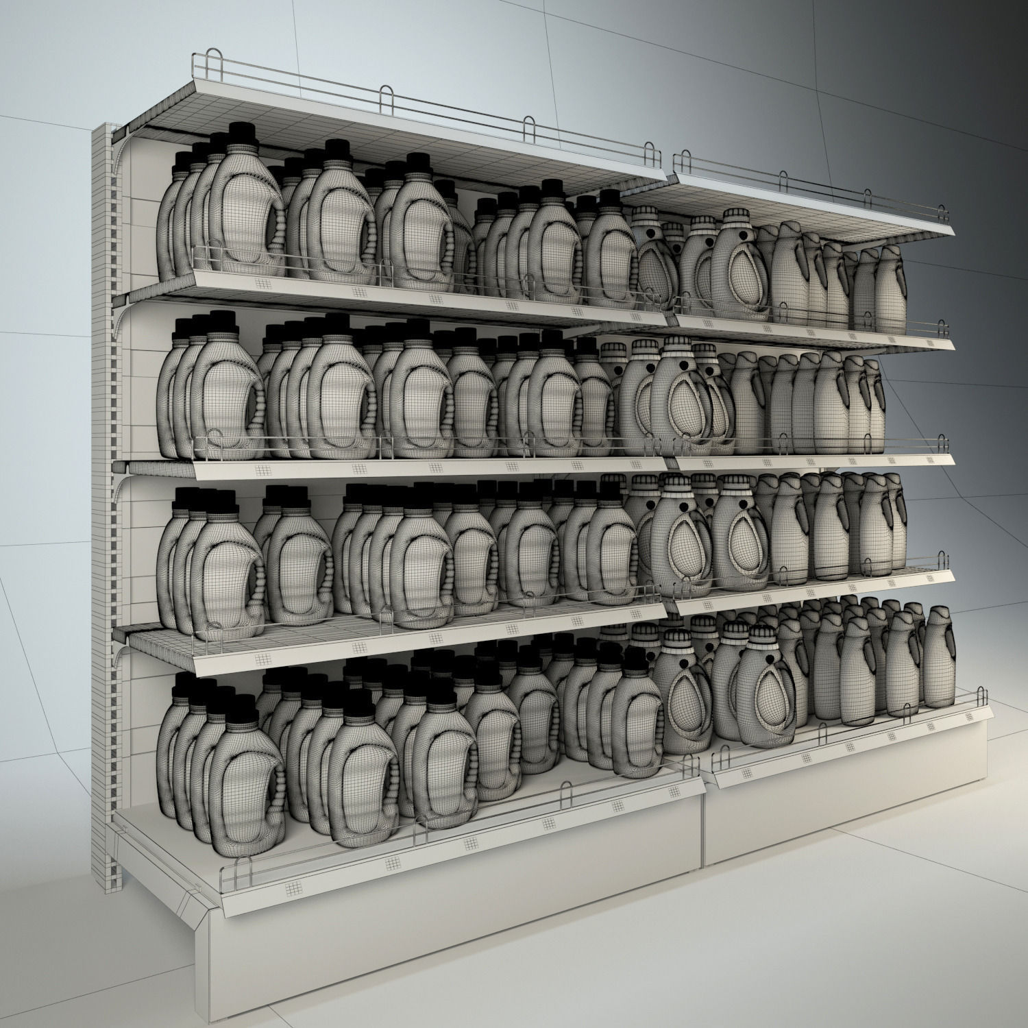 Mall Stand Set 04 3D model_6