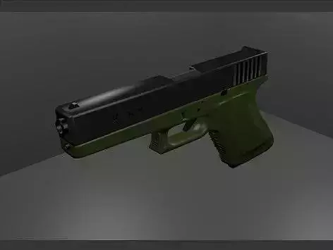 glock-17 glock pistol Low-poly 3D model