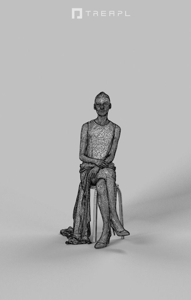 5x SITTING WOMAN PEOPLE EVENT BALLROOM VOL02 3D Model Collection_44