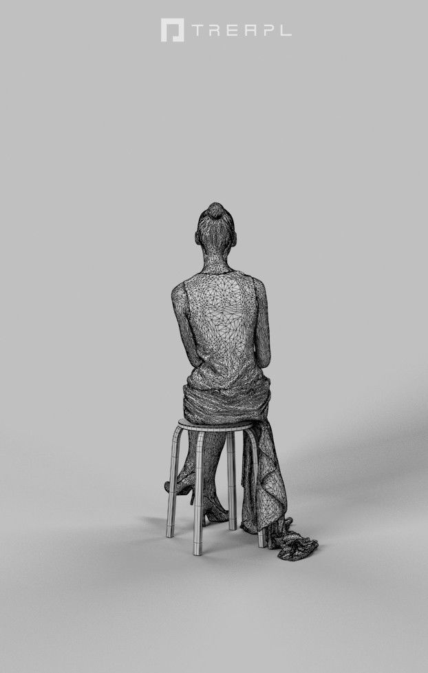 5x SITTING WOMAN PEOPLE EVENT BALLROOM VOL02 3D Model Collection_39