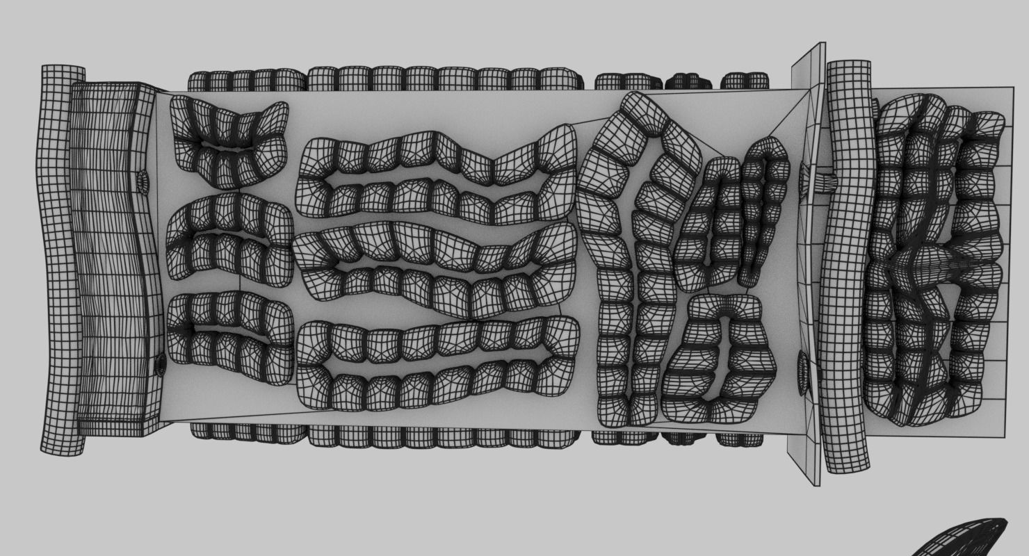 Adrenal gland gross microscopic 3D model_47