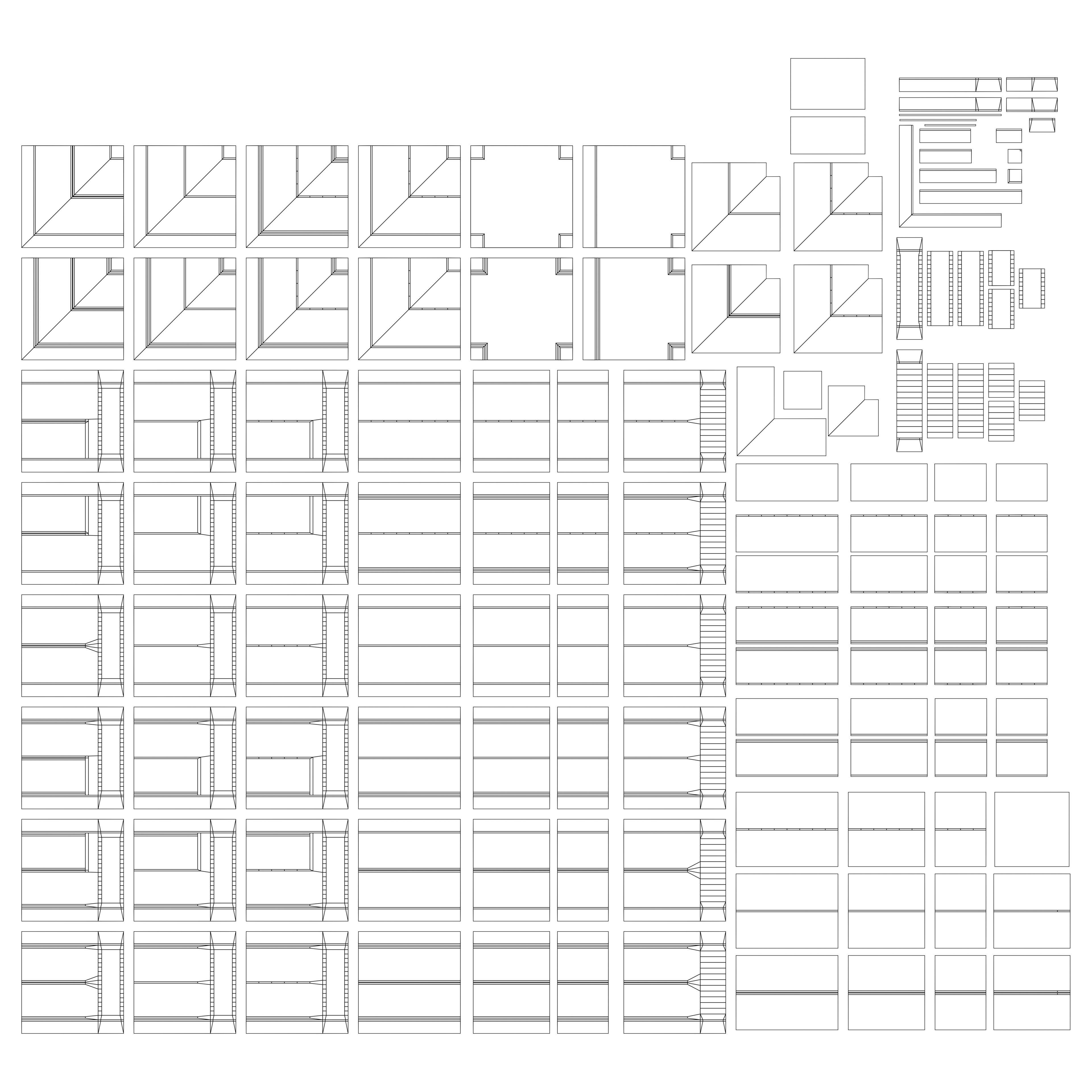Types of roads Low-poly 3D model_8
