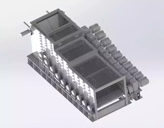 BRS-1410 ROLLER FEEDER WOBBLER 3D