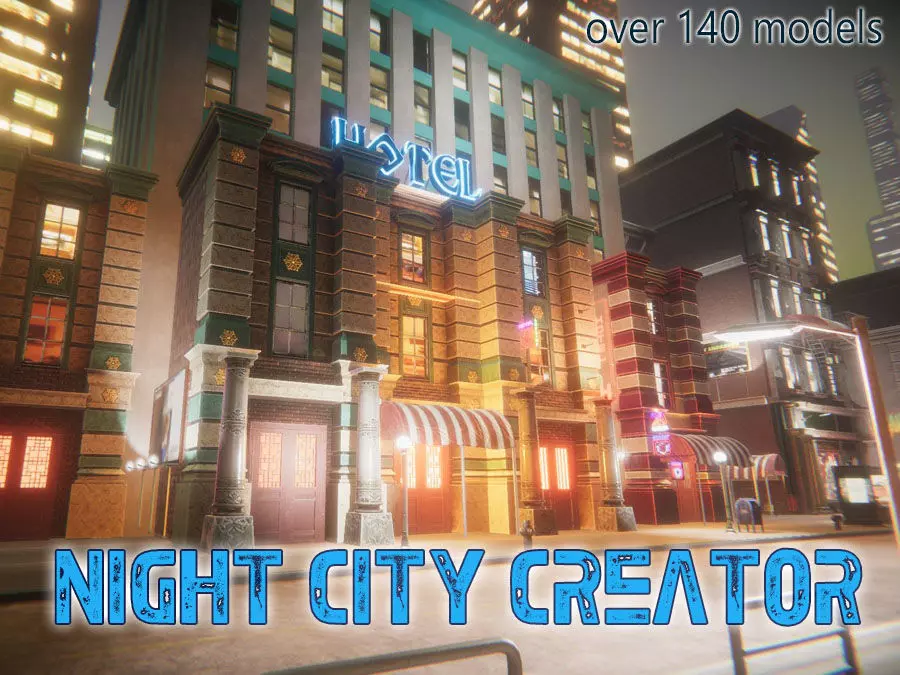 Night City Creator Low-poly 3D model_0