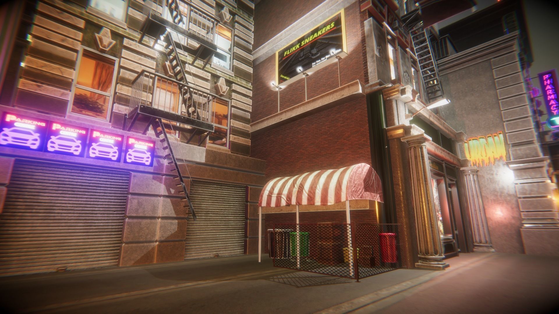 Night City Creator Low-poly 3D model_35