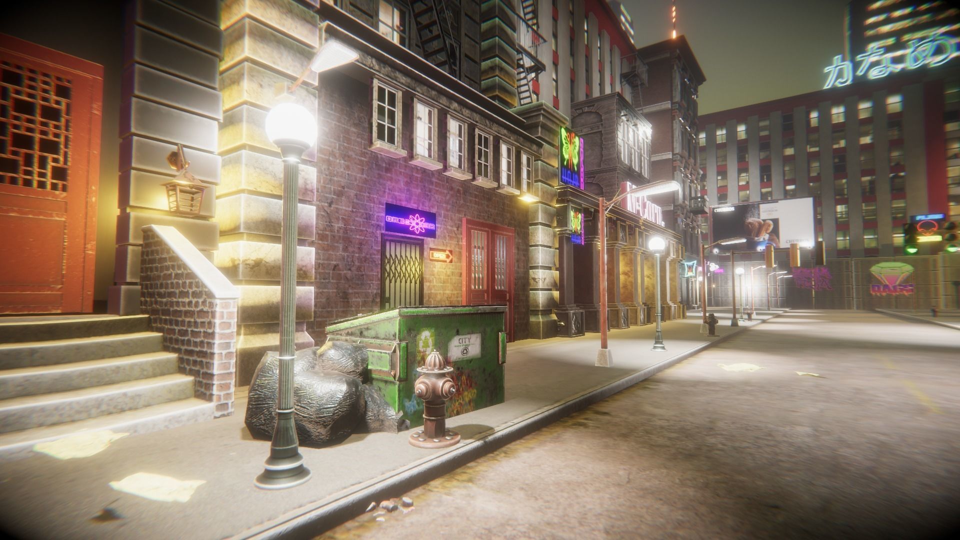 Night City Creator Low-poly 3D model_3