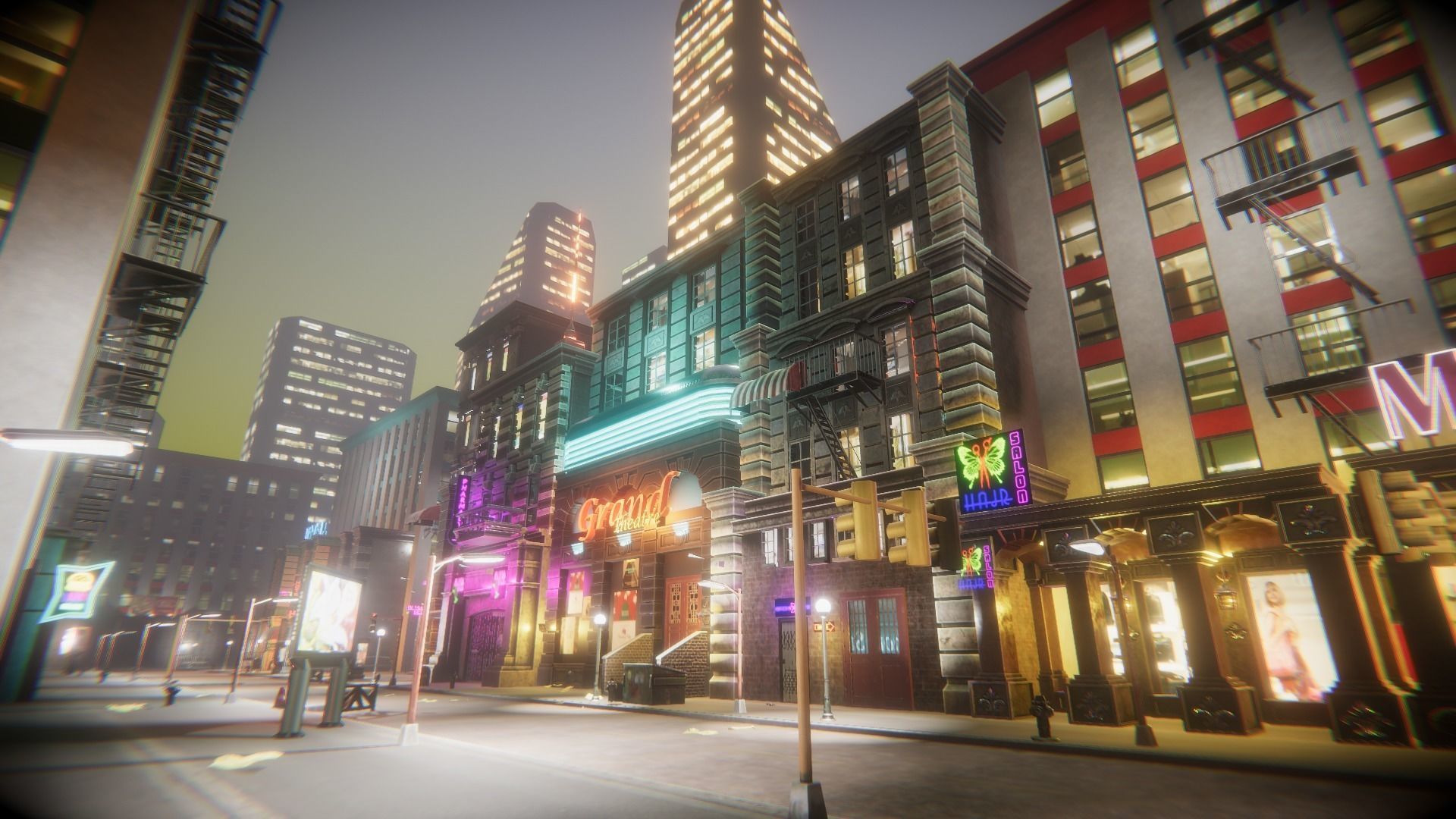Night City Creator Low-poly 3D model_12