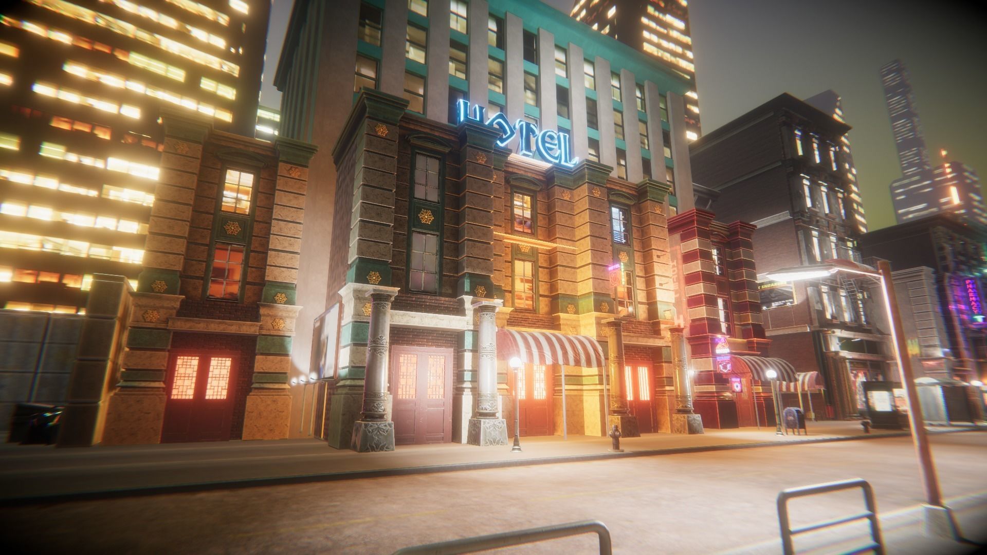 Night City Creator Low-poly 3D model_13