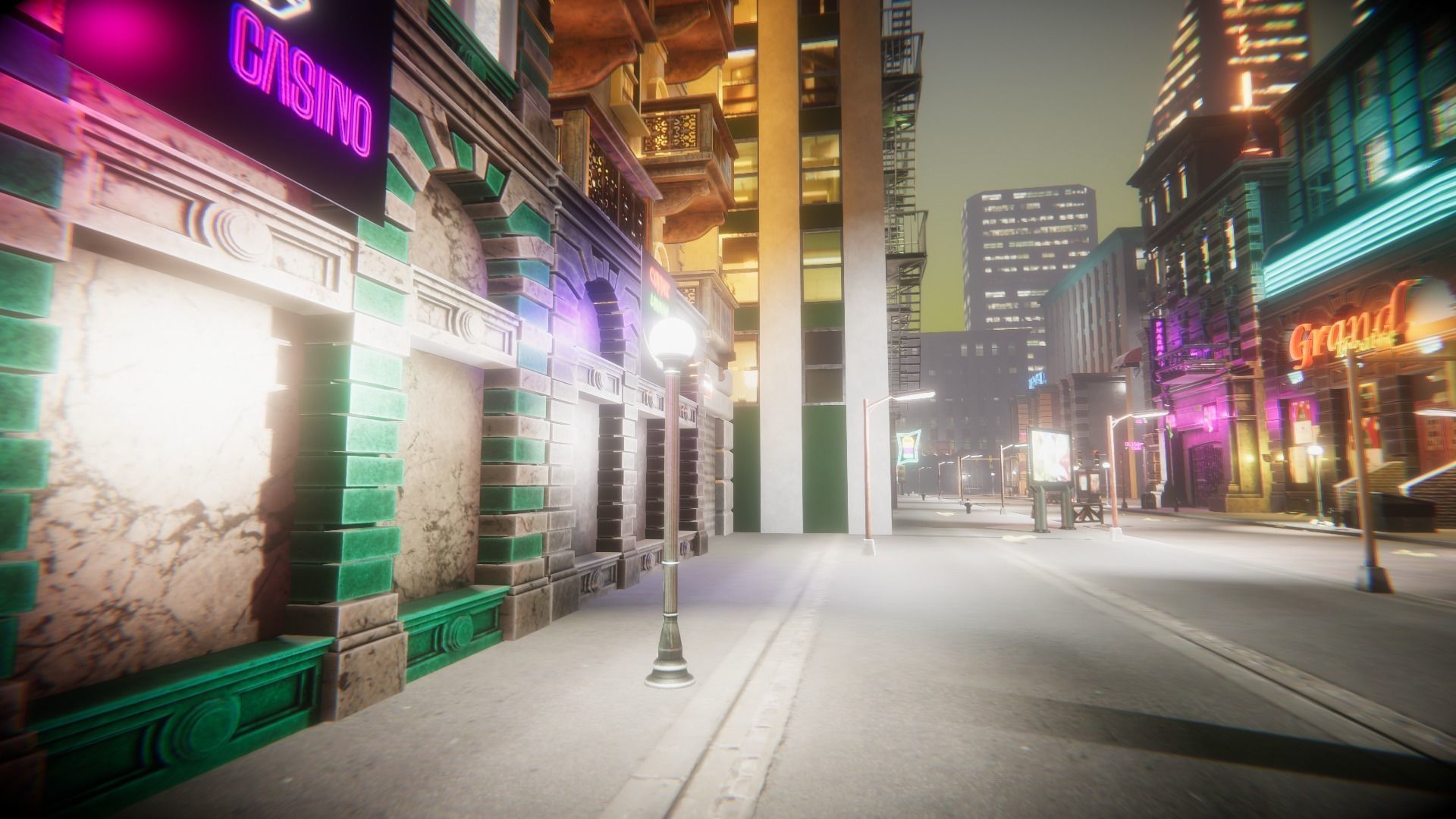 Night City Creator Low-poly 3D model_11