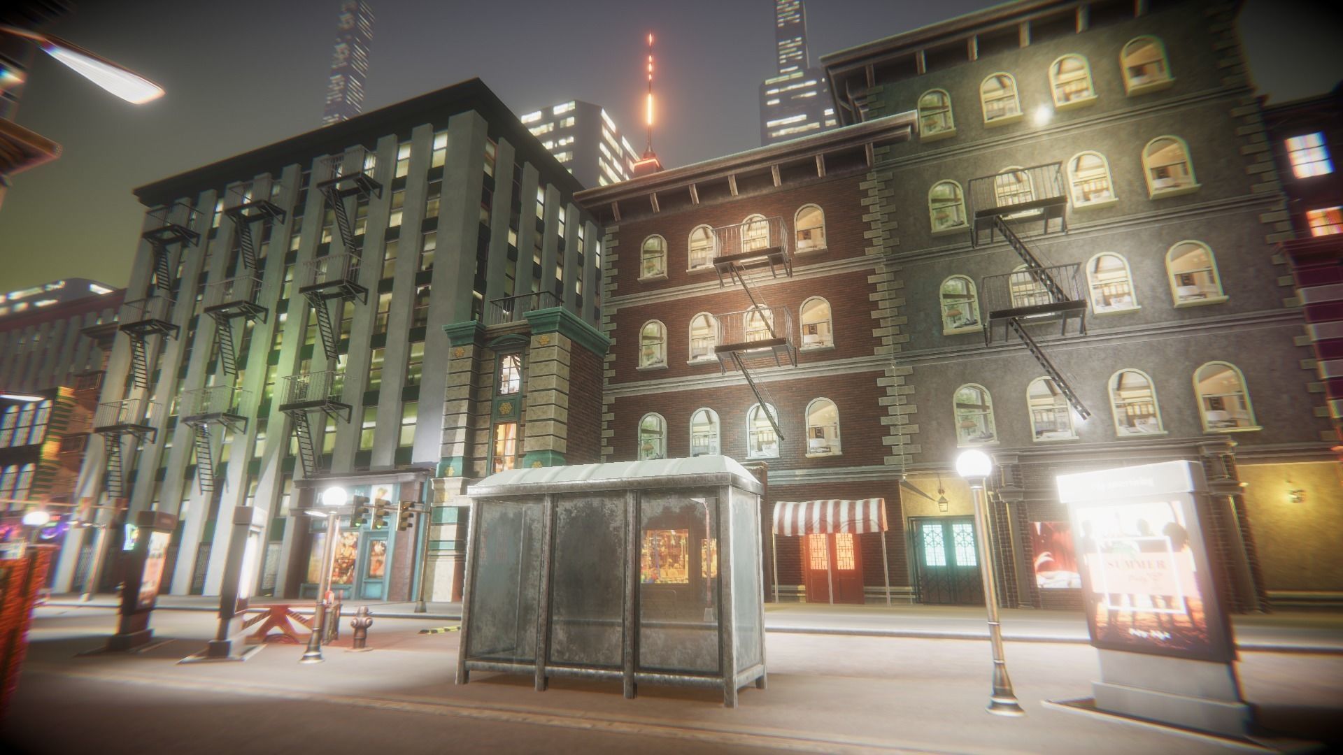 Night City Creator Low-poly 3D model_46