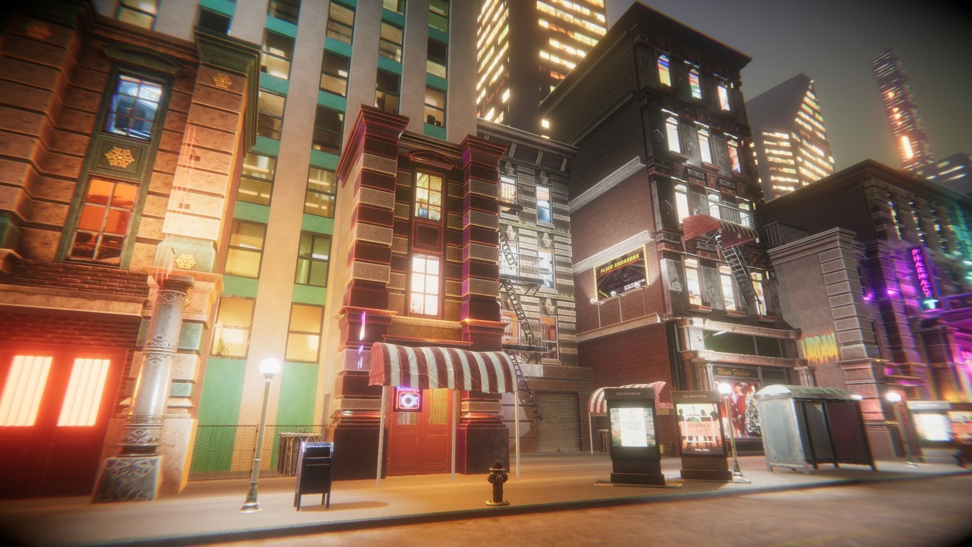 Night City Creator Low-poly 3D model_24