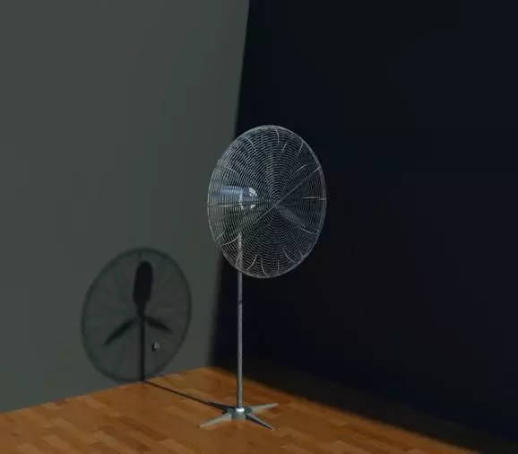 Standing fan 3D model_0