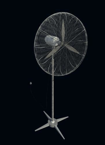 Standing fan 3D model_3