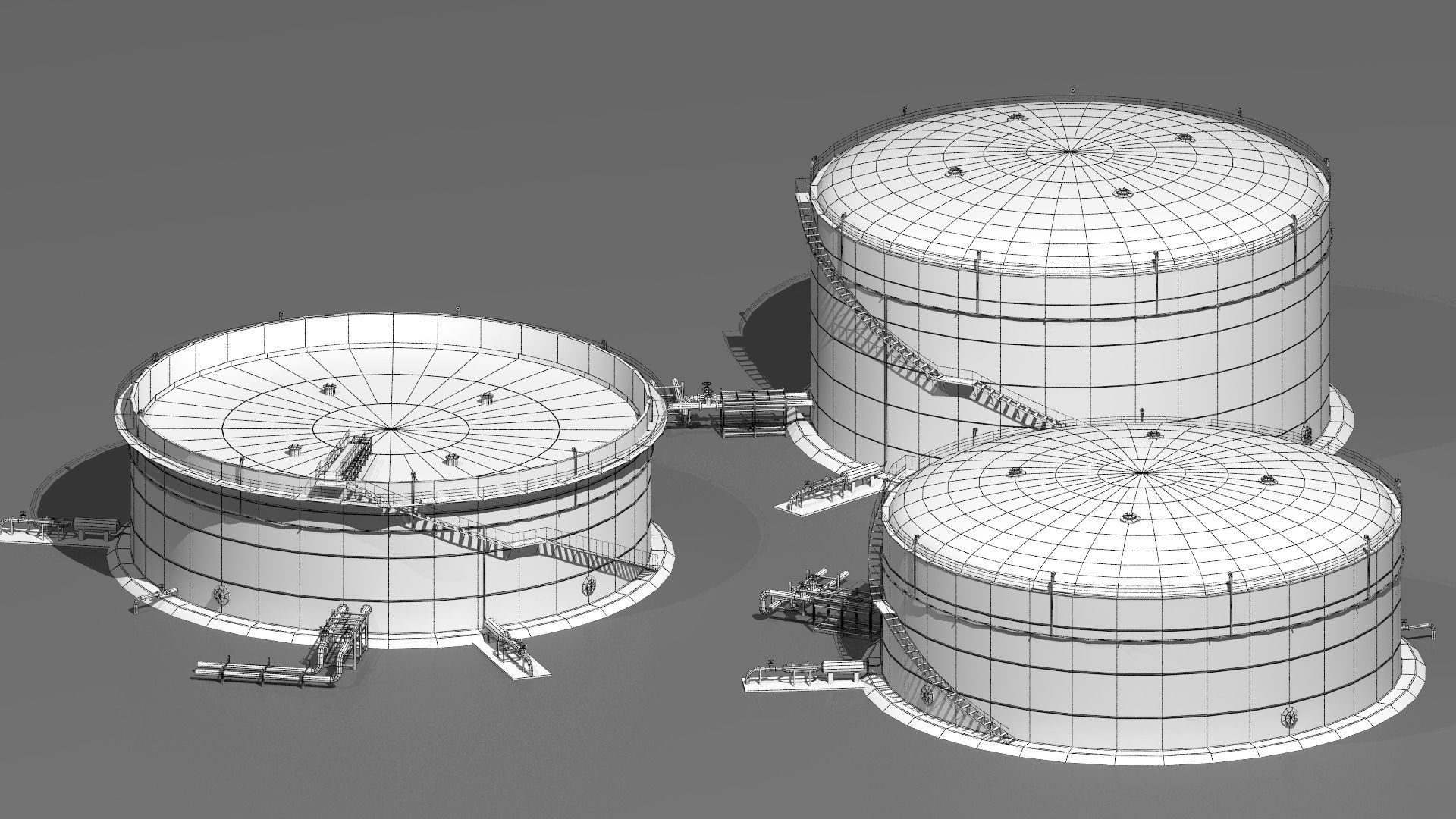 Industrial tanks 3D model_3