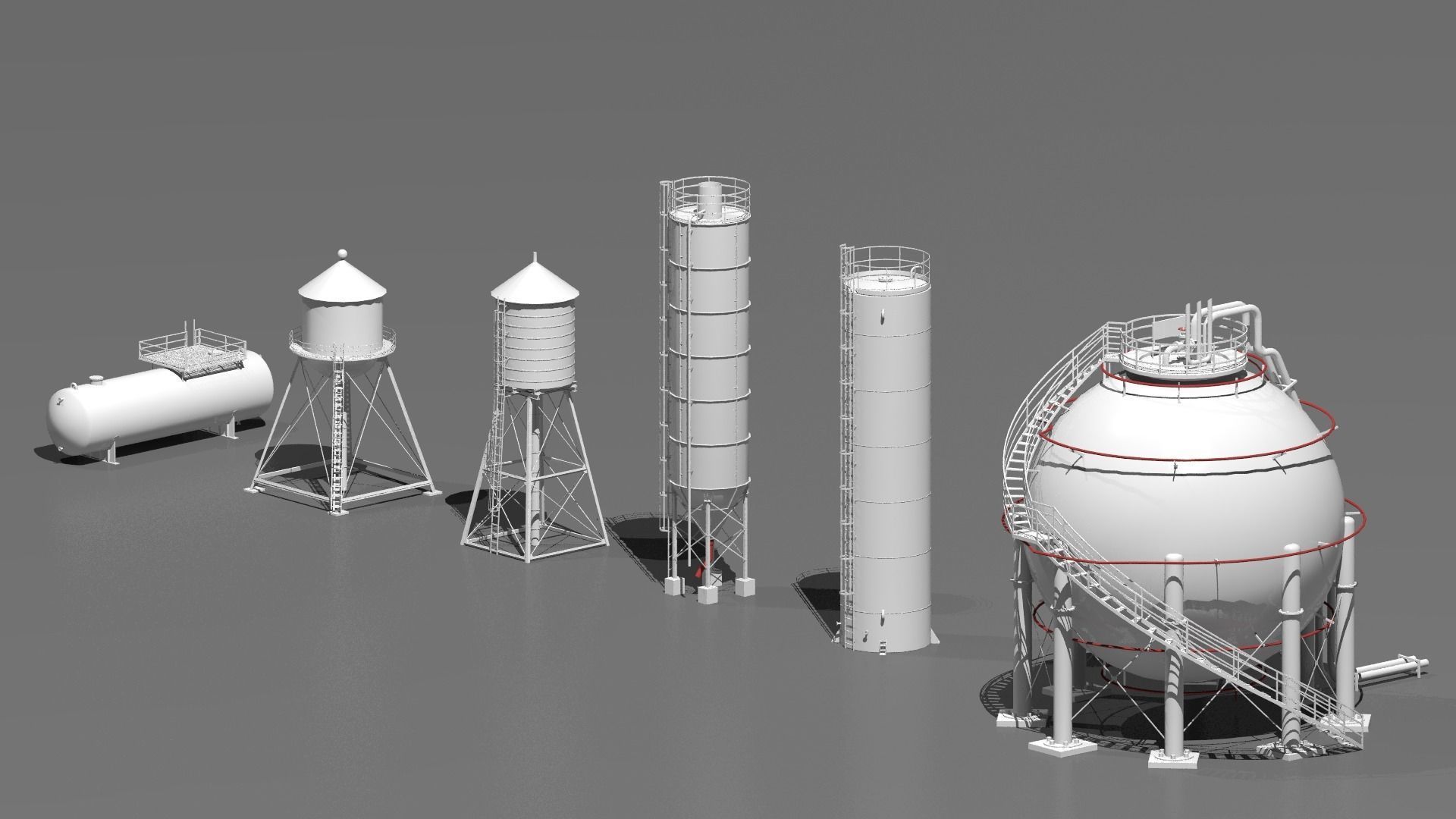 Industrial tanks 3D model_4