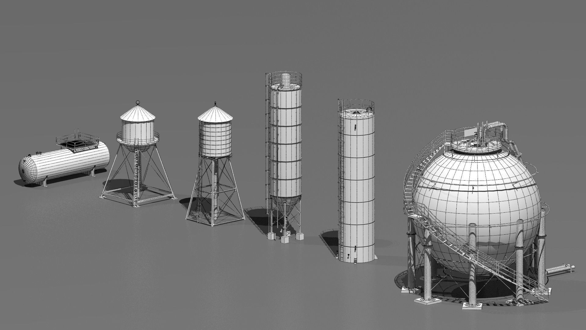 Industrial tanks 3D model_5