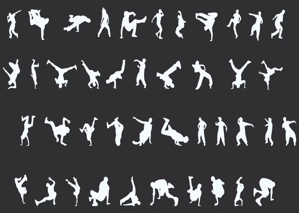 Dancer Silhouettes Pack 3D print model_0