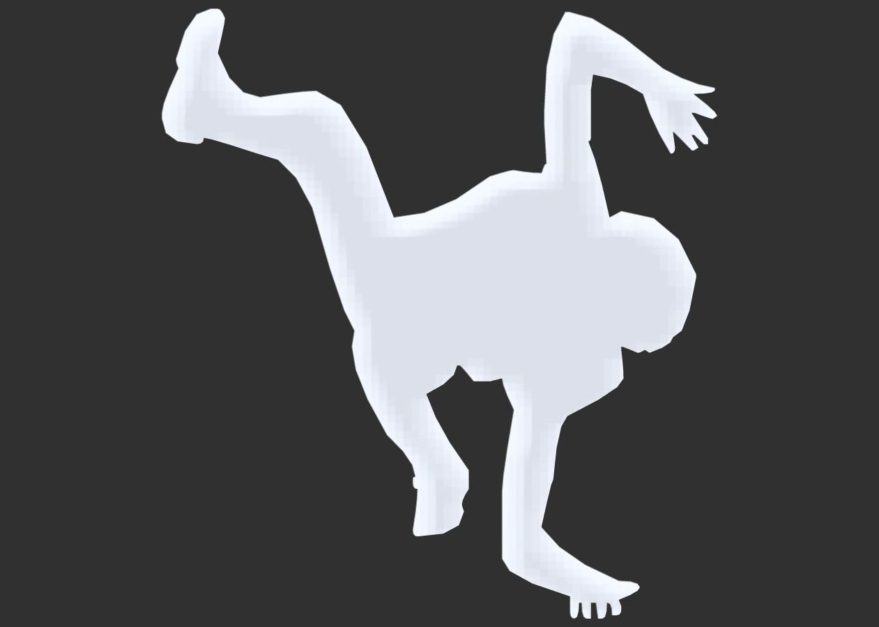 Dancer Silhouettes Pack 3D print model_4