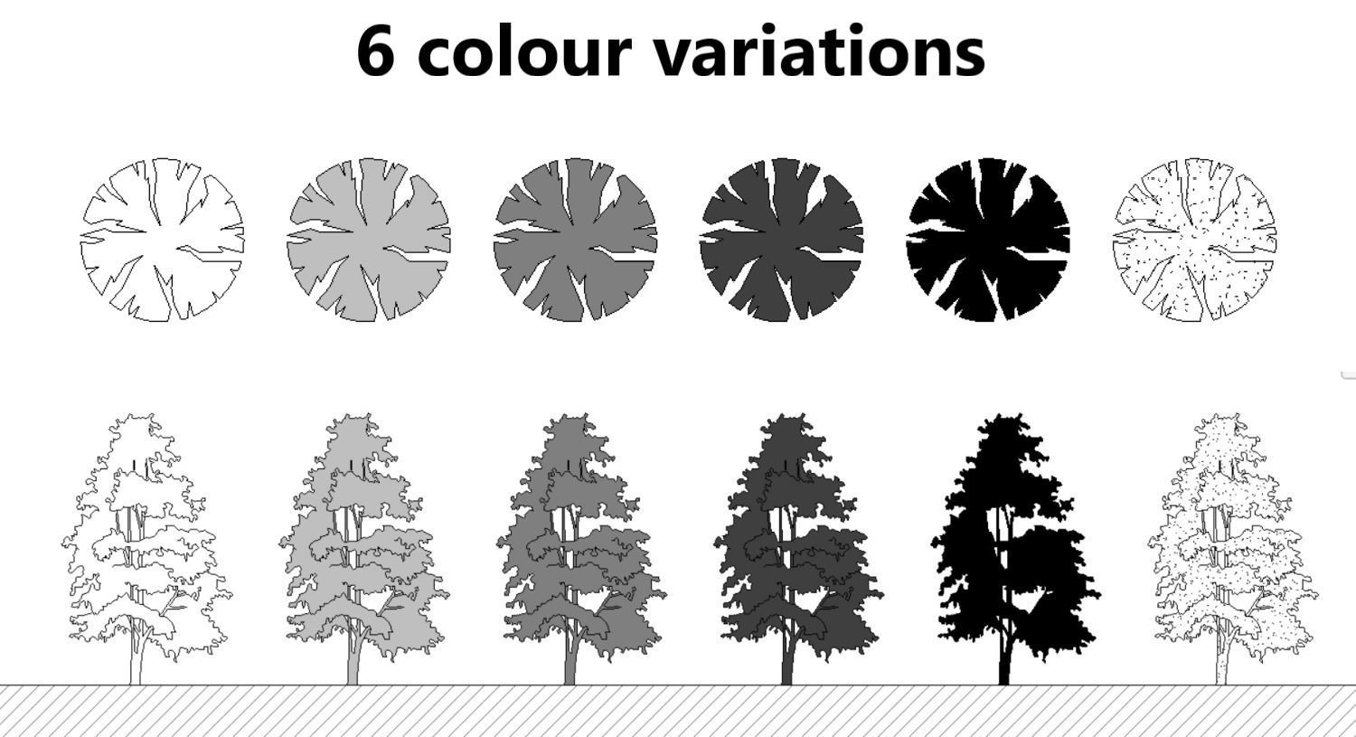 Tree Graphic Symbols - Revit Family Collection 3D model_1