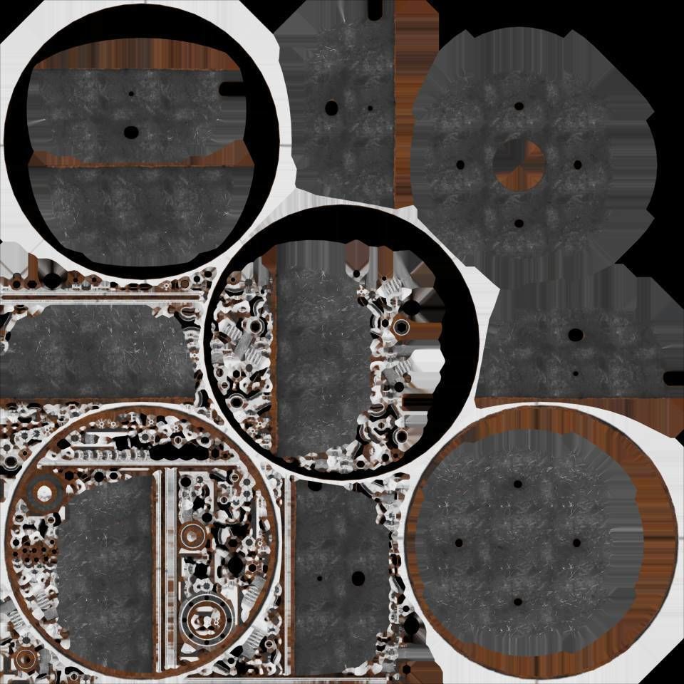 Naval mine Low-poly 3D model_11