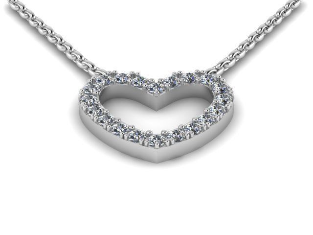 Heart Pendant 3D print model_3