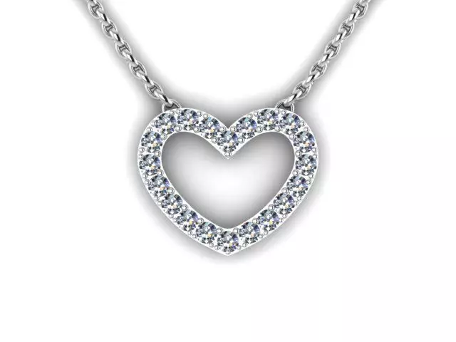 Heart Pendant 3D print model_0