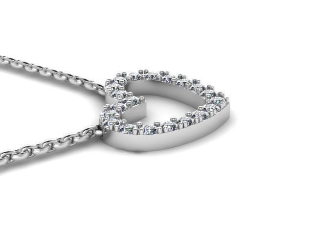 Heart Pendant 3D print model_1