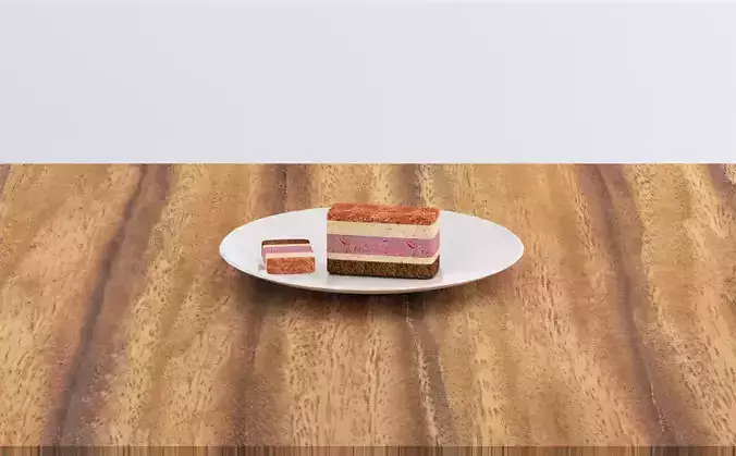 Angel Cake 3d model low poly 