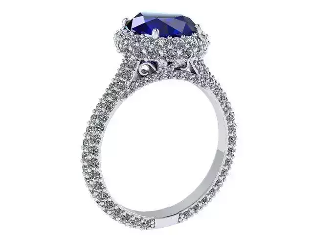 Oval Sapphire Ring vs2 