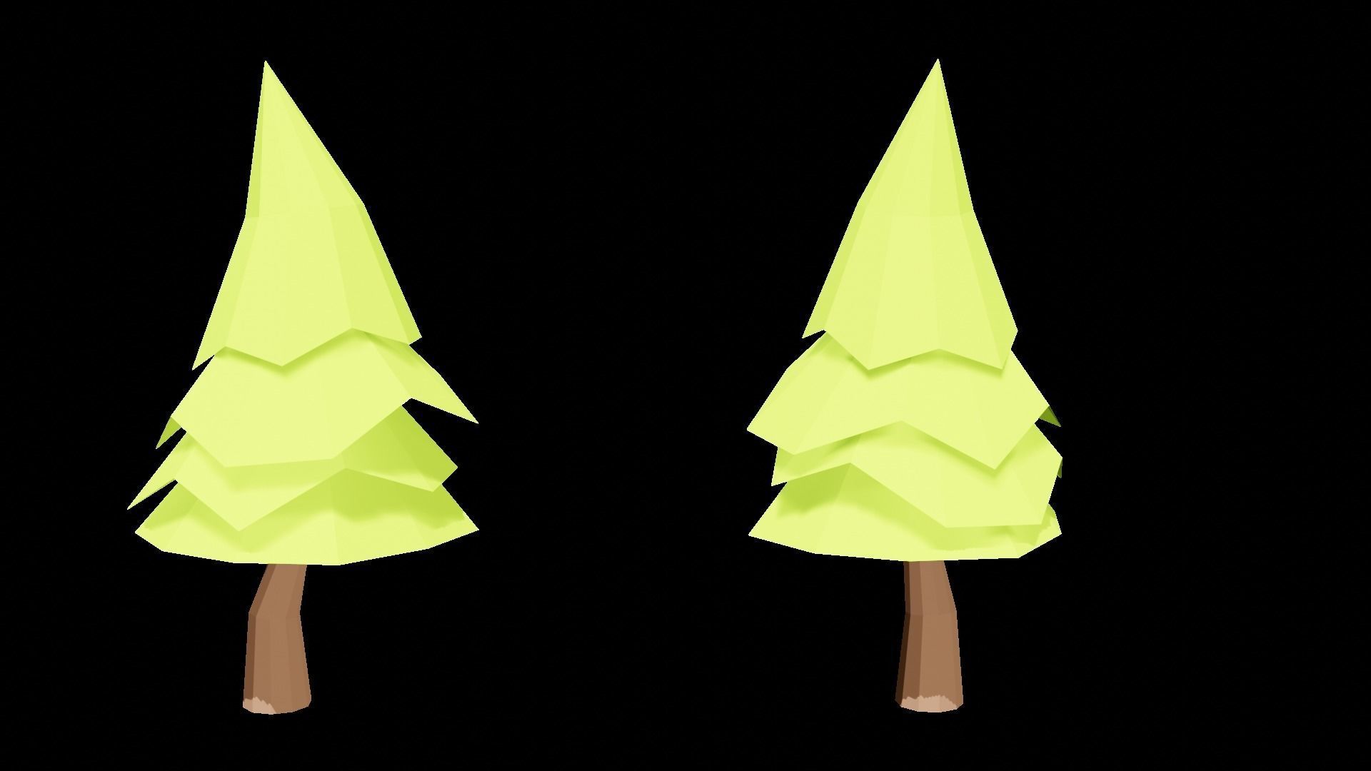 11 Low Poly Tree Pack By iammdshanto Free low-poly 3D model_3