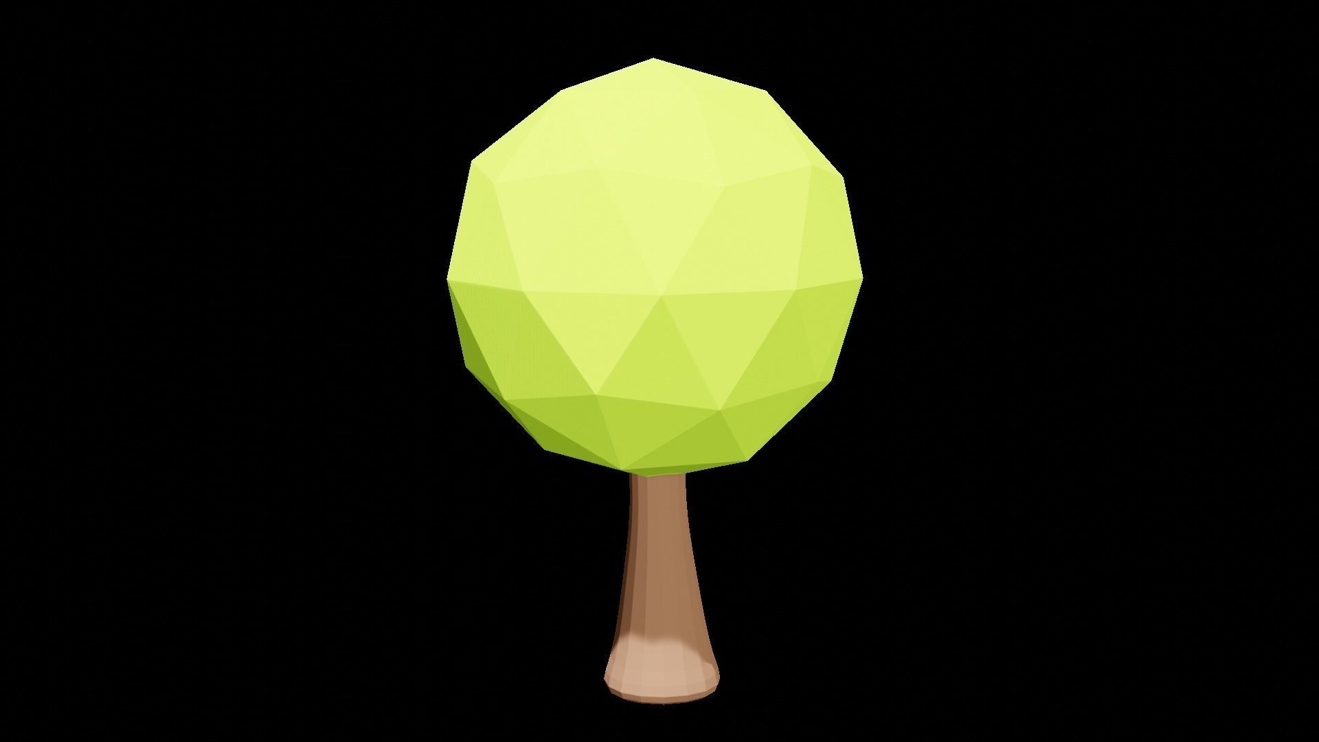 11 Low Poly Tree Pack By iammdshanto Free low-poly 3D model_7