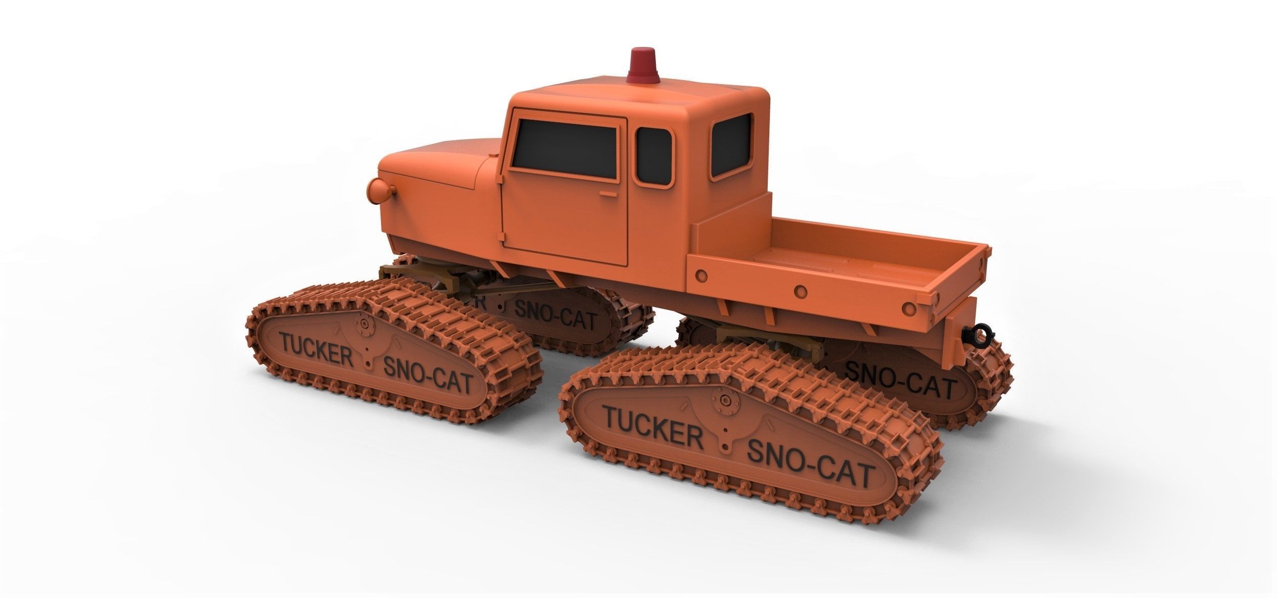Tucker Sno-Cat 442a Scale 1 to 24 3D print model_9