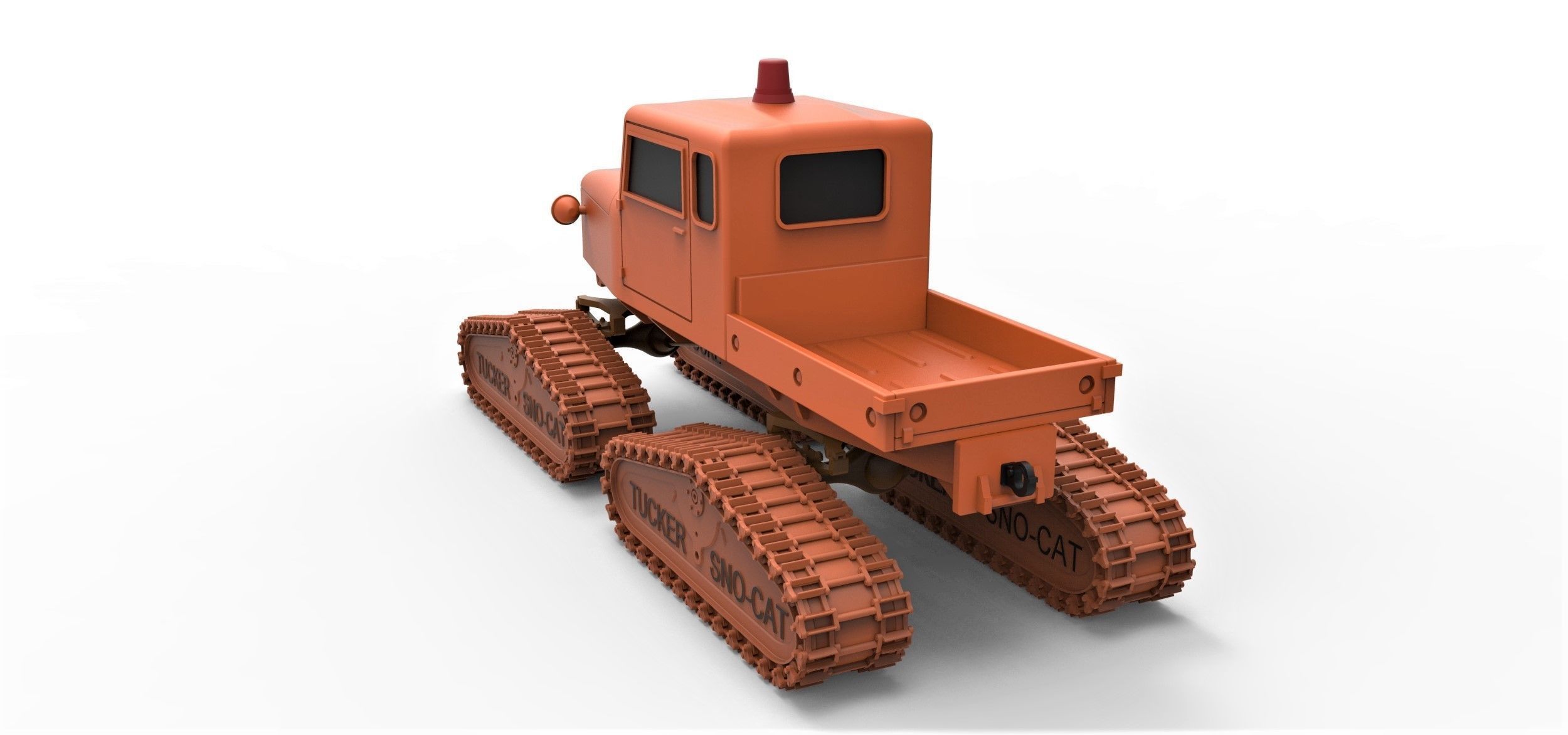Tucker Sno-Cat 442a Scale 1 to 24 3D print model_10