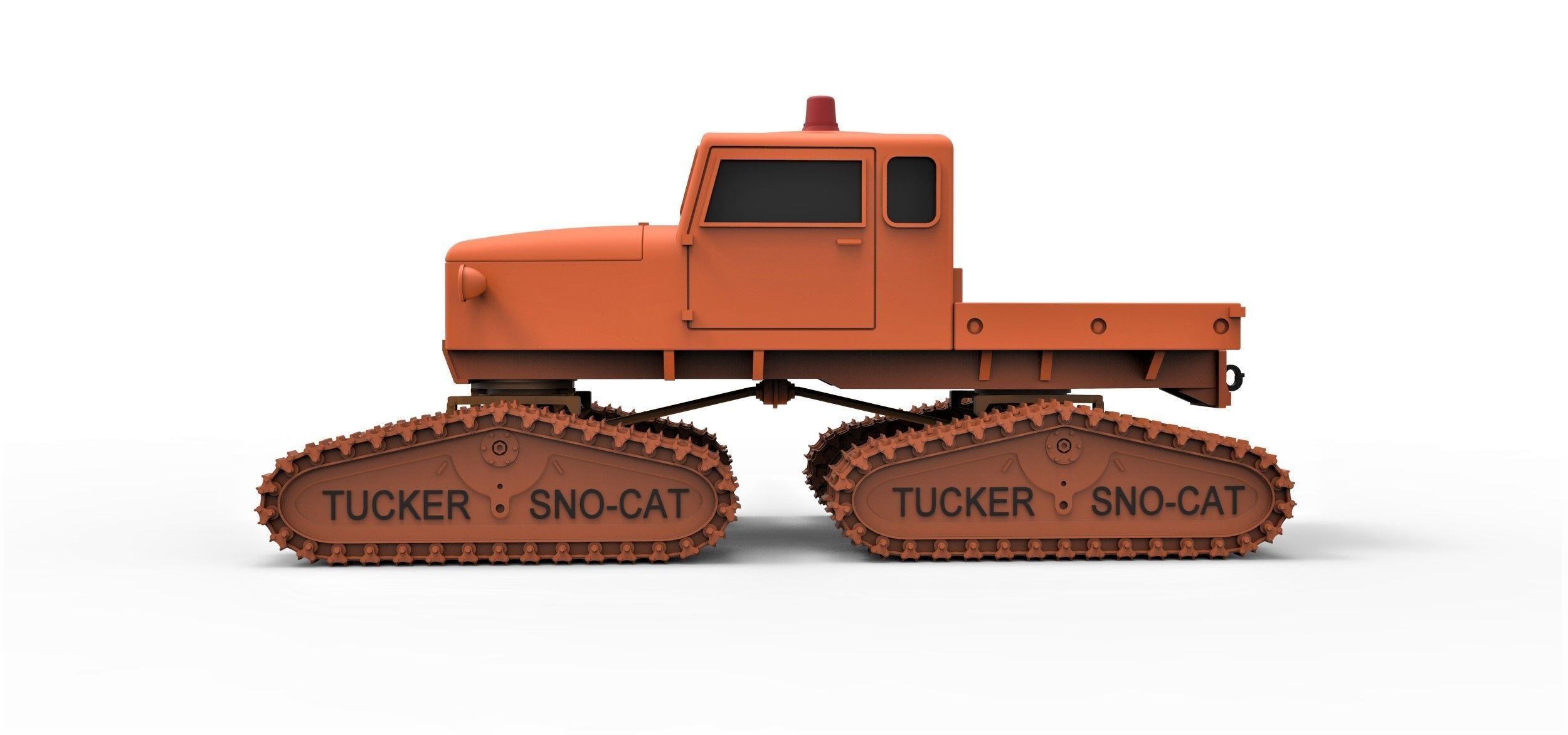 Tucker Sno-Cat 442a Scale 1 to 24 3D print model_6