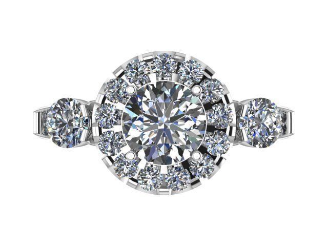 Round Center With Halo 3D print model_1