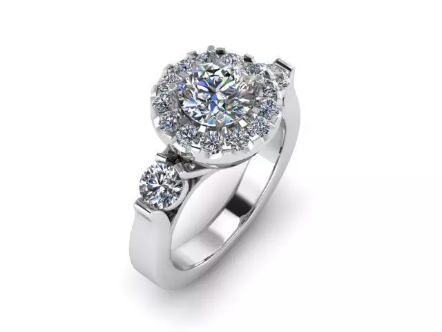 Round Center With Halo 3D print model_0