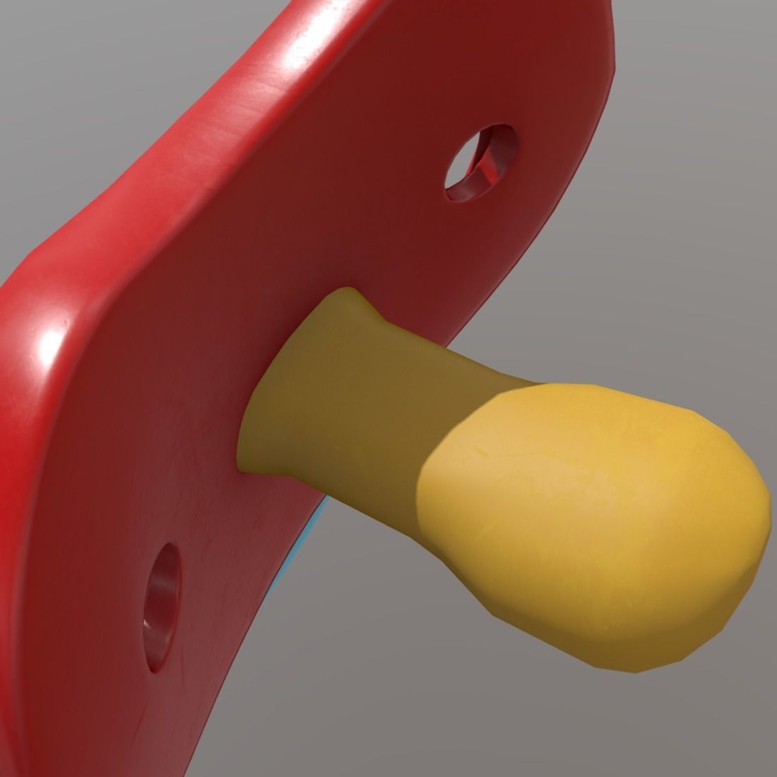 Pacifier 2 Low-poly 3D model_15