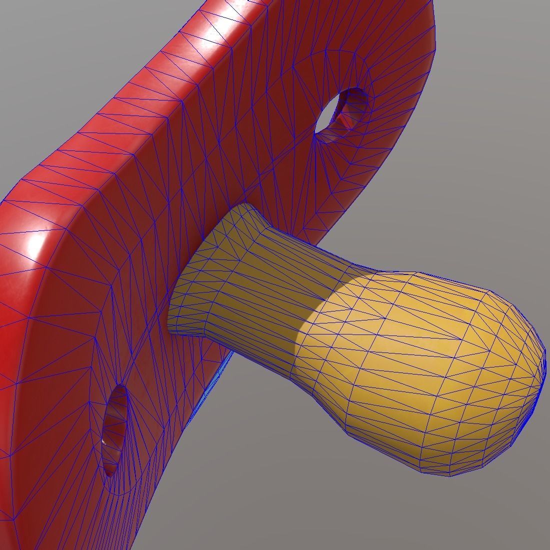 Pacifier 2 Low-poly 3D model_16