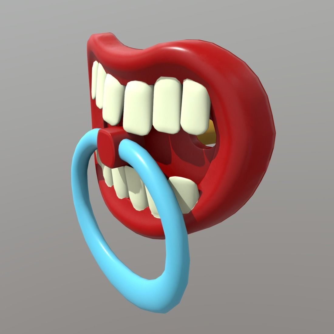 Pacifier 2 Low-poly 3D model_2