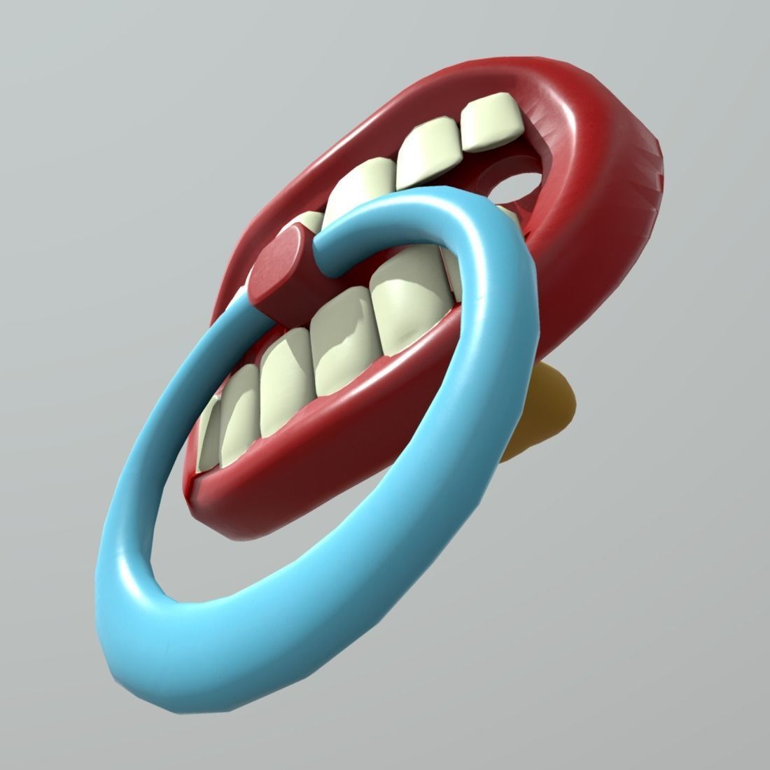 Pacifier 2 Low-poly 3D model_9
