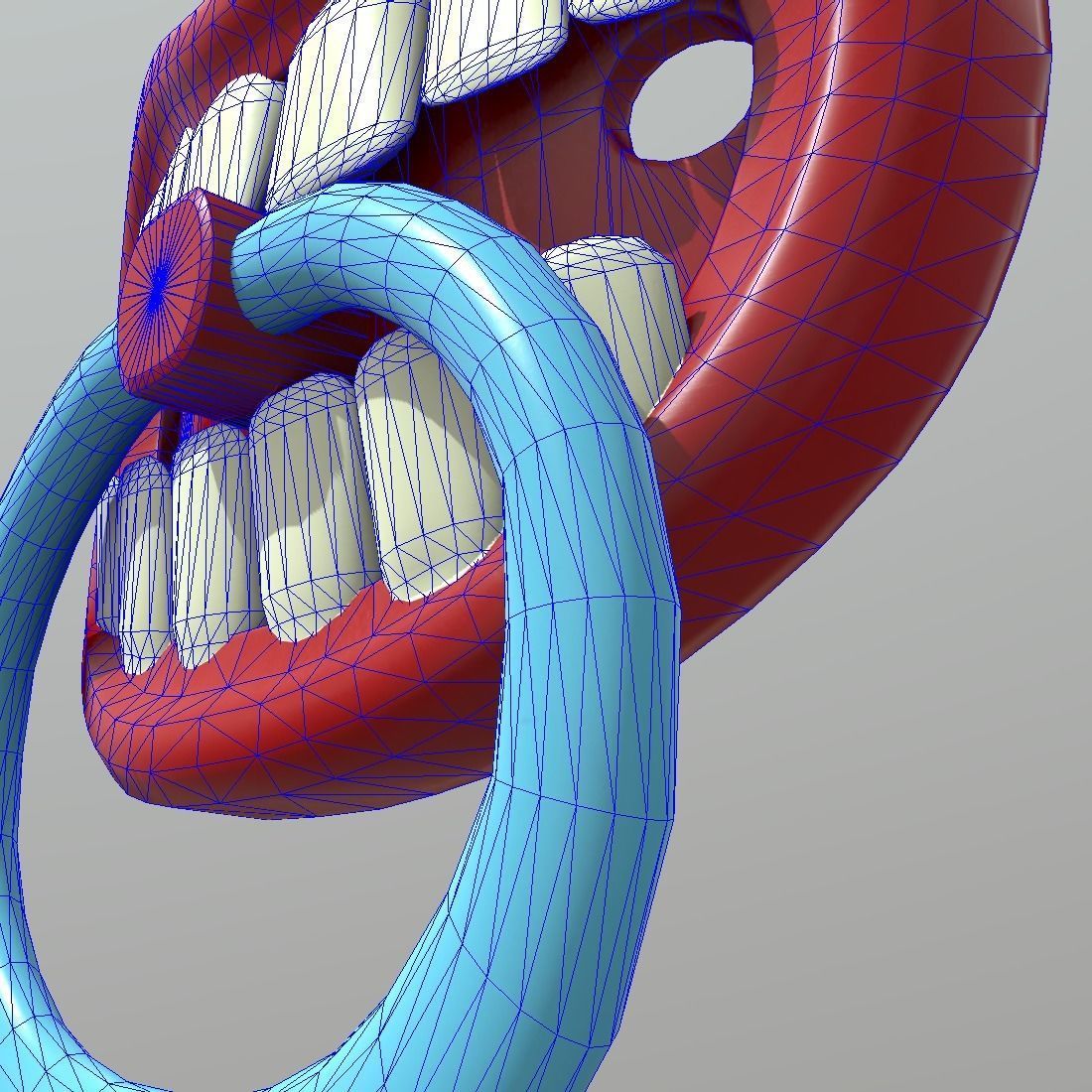 Pacifier 2 Low-poly 3D model_14