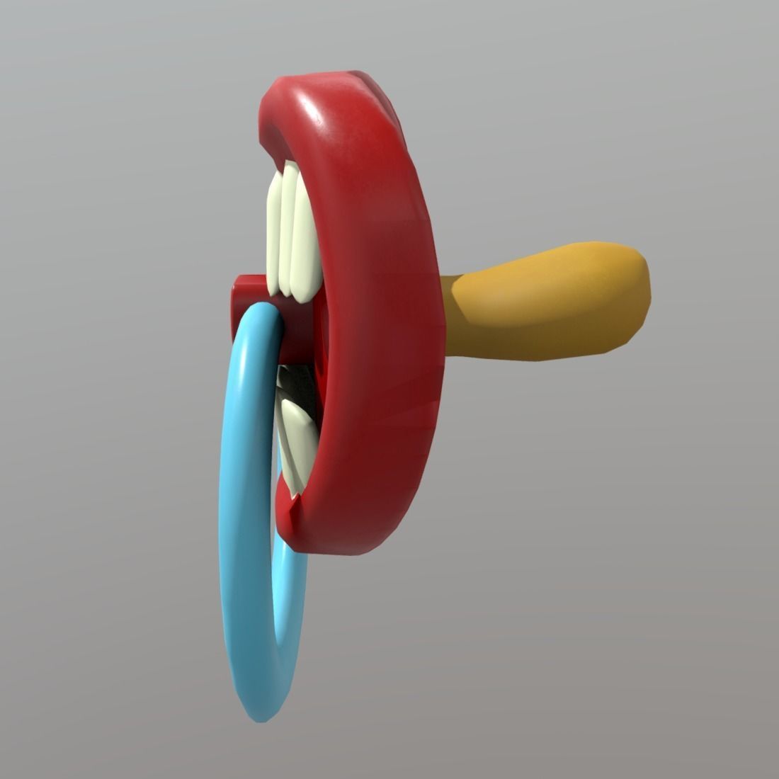 Pacifier 2 Low-poly 3D model_3