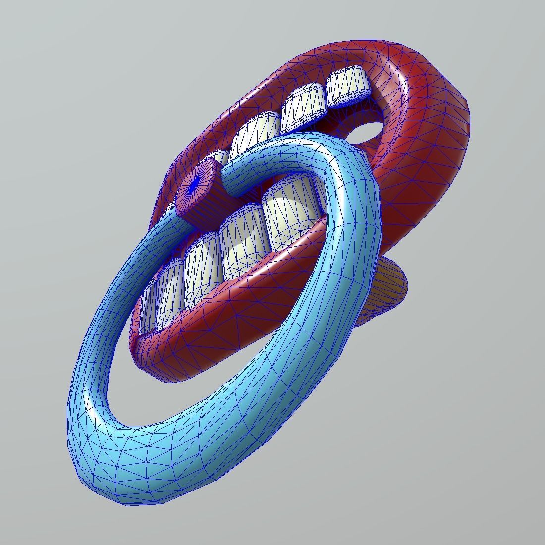 Pacifier 2 Low-poly 3D model_10