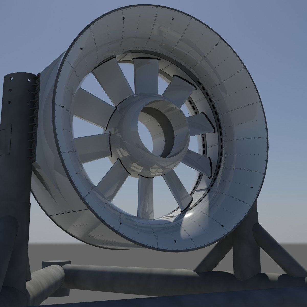 Marine turbine 3D model_3