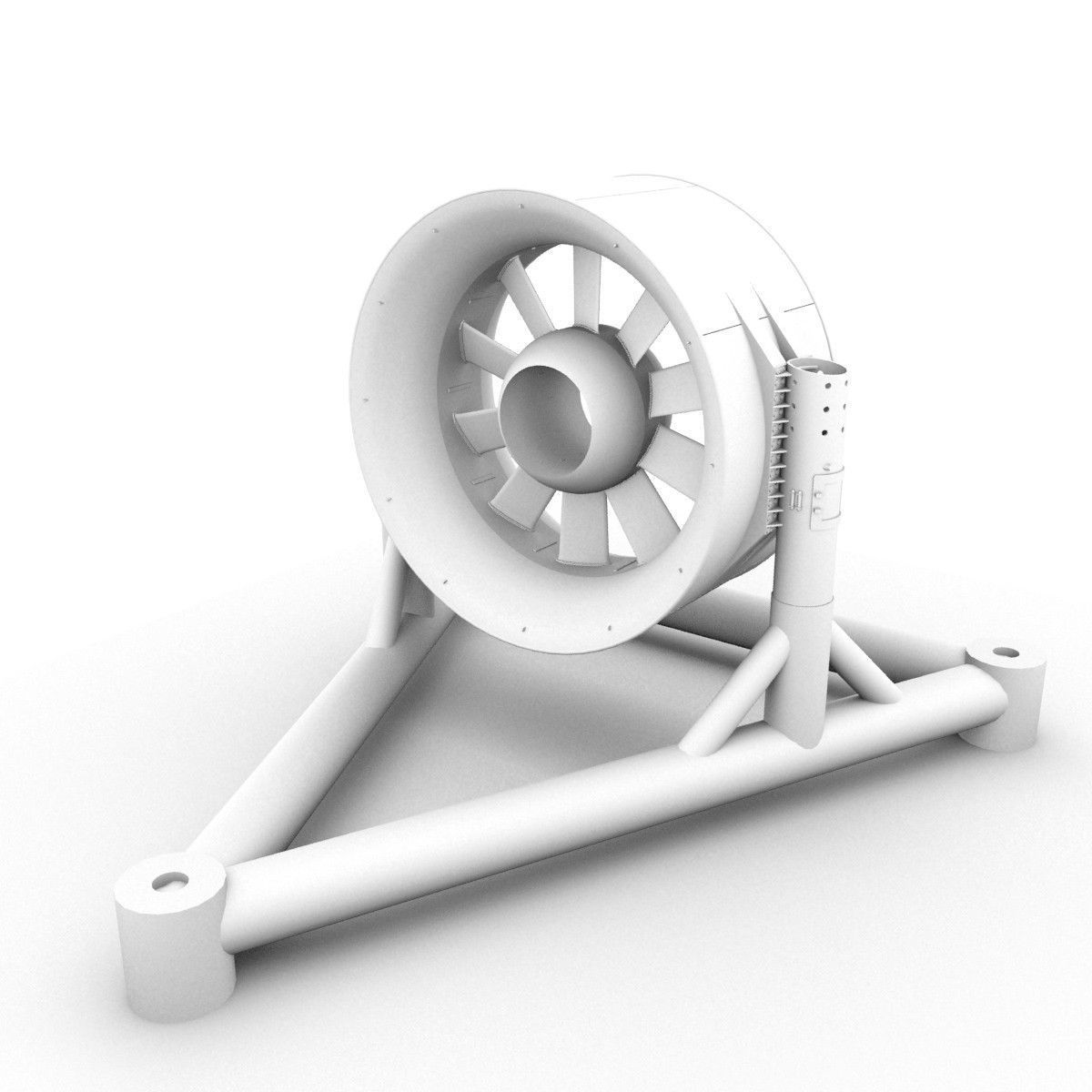 Marine turbine 3D model_5