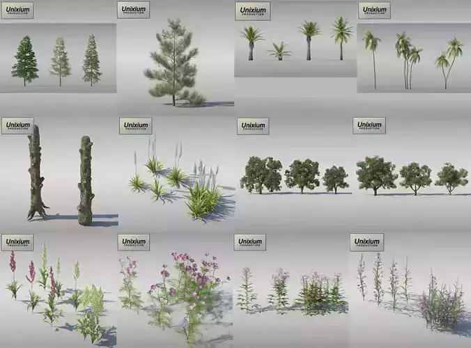 Vegetation - Pack 1 3D model