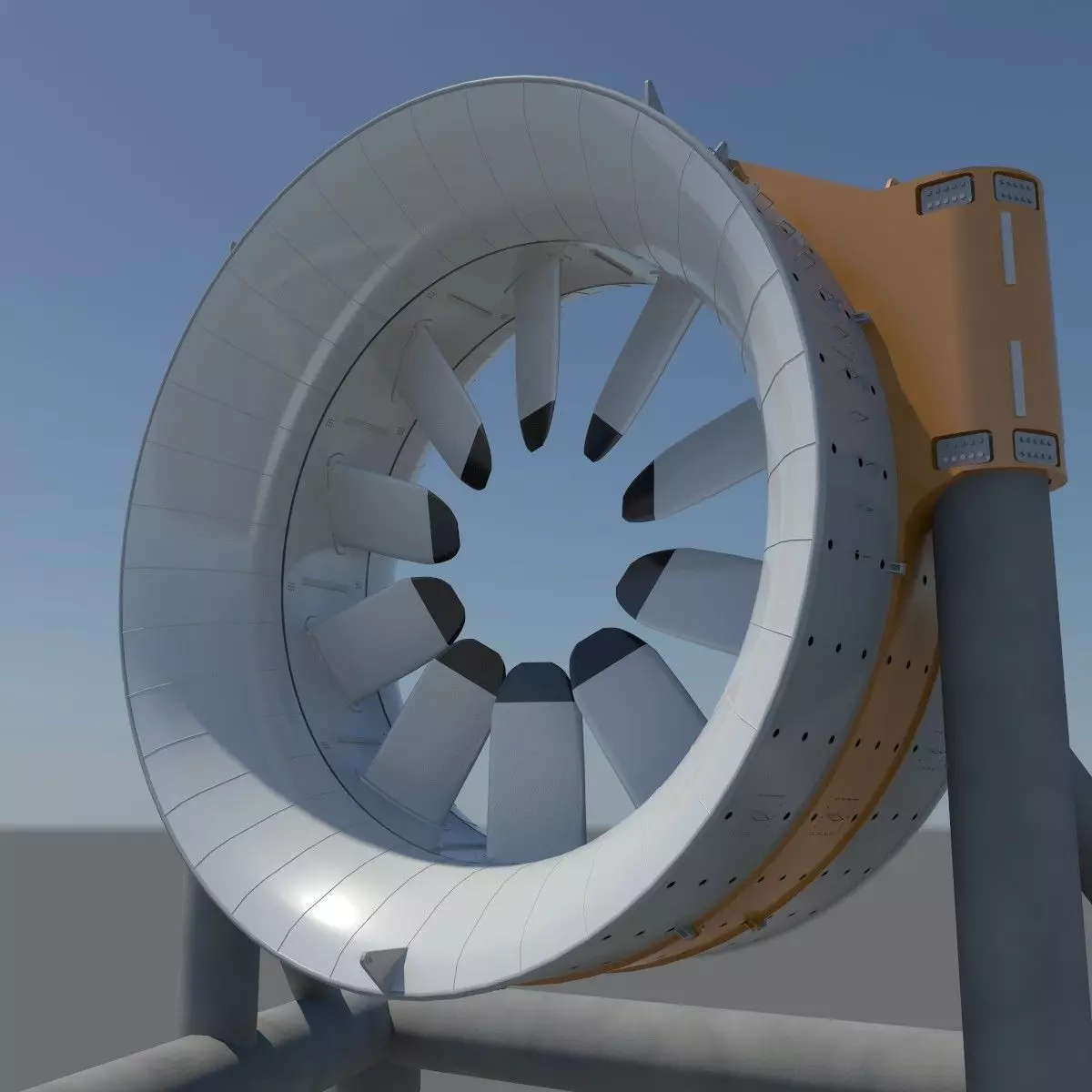 Marine Turbine 3D model_0