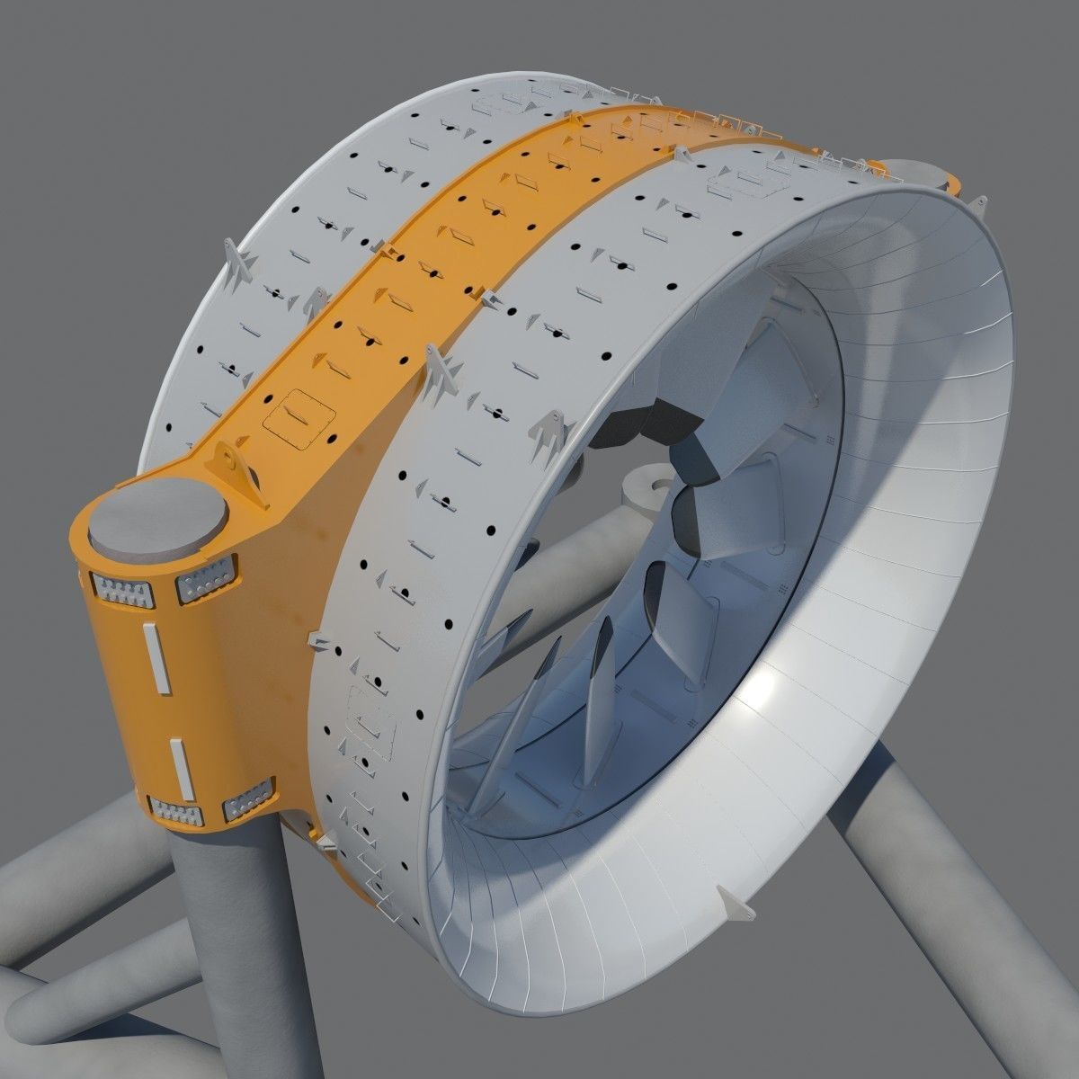Marine Turbine 3D model_1