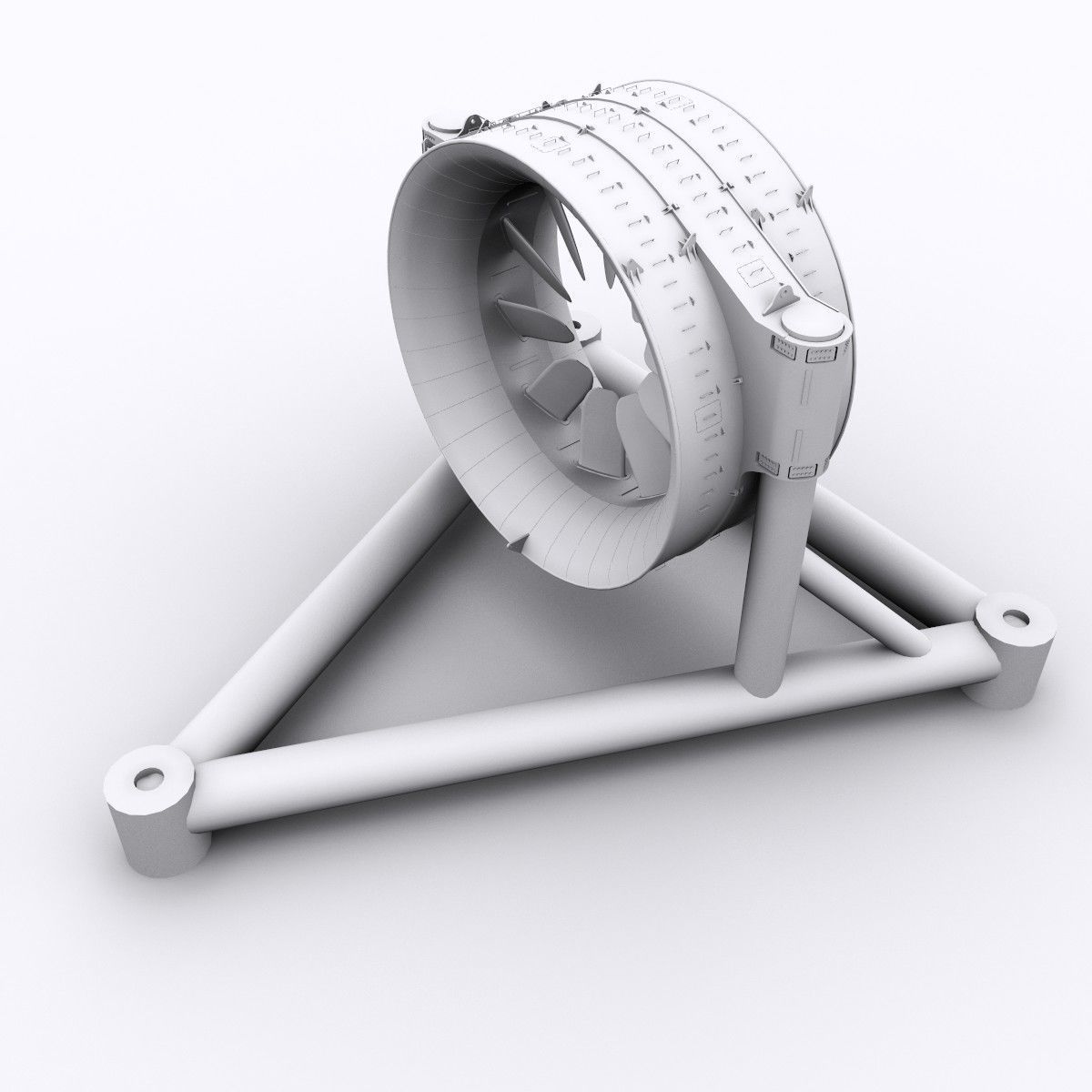Marine Turbine 3D model_4