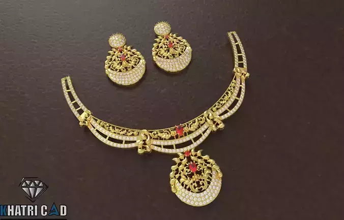 Bridal Necklace 3D print model